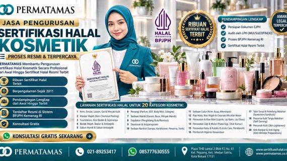 Jasa Sertifikat Halal Facial Wash, Facial Foam, Cleansing Gel, Micellar Water, dan Cleansing Milk